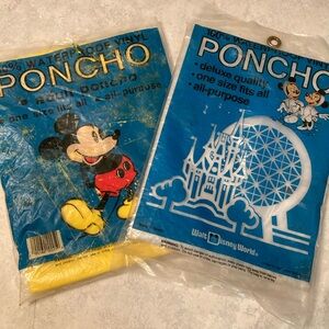 Two Vintage 80’s Disney Rain Ponchos